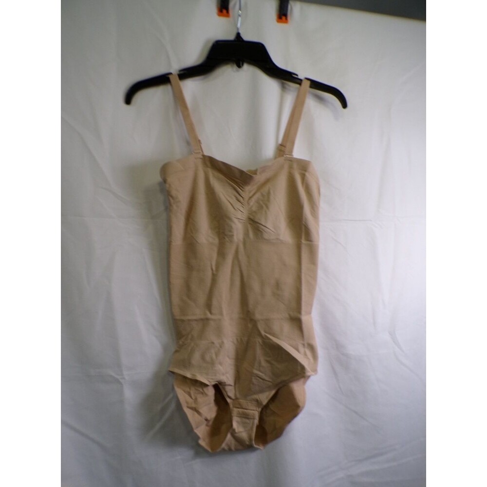 Miraclesuit Comfy Curves One Piece Bodysuit Shaper Large Beige